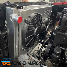 4 Row Radiator Shroud Fan For 1973-1986 Chevy C10 C20 C30 K20 5.7l 7.4l Truck