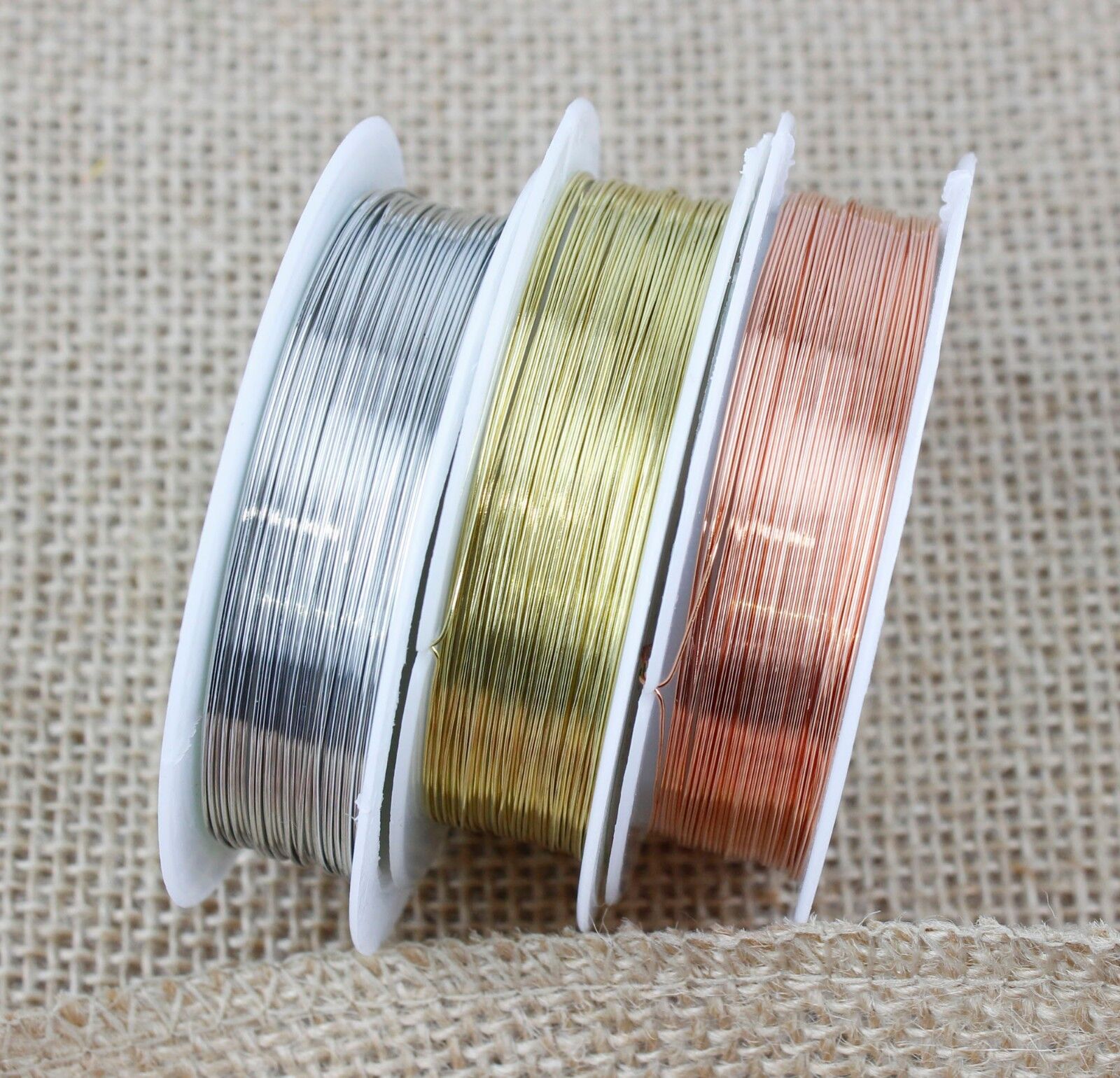 Silver Gold Copper Plated Beading Wire Craft 0.2mm - 1mm BUY 3 GET 3 FREE