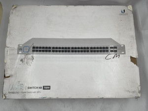 UBIQUITI NETWORKS US-48-750W GIGABIT 48-PORT RACK-MOUNTABLE MANAGED POE+ SWITCH