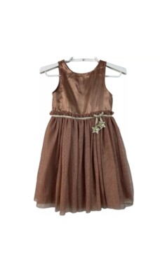 H&M Girl's Special Occasion Formal Dress Tulle Gold Star Detail Brown Nude #67 | eBay H&M Girl's Special Occasion Formal Dress Tulle Gold Star Detail Brown Nude #67 | eBay
