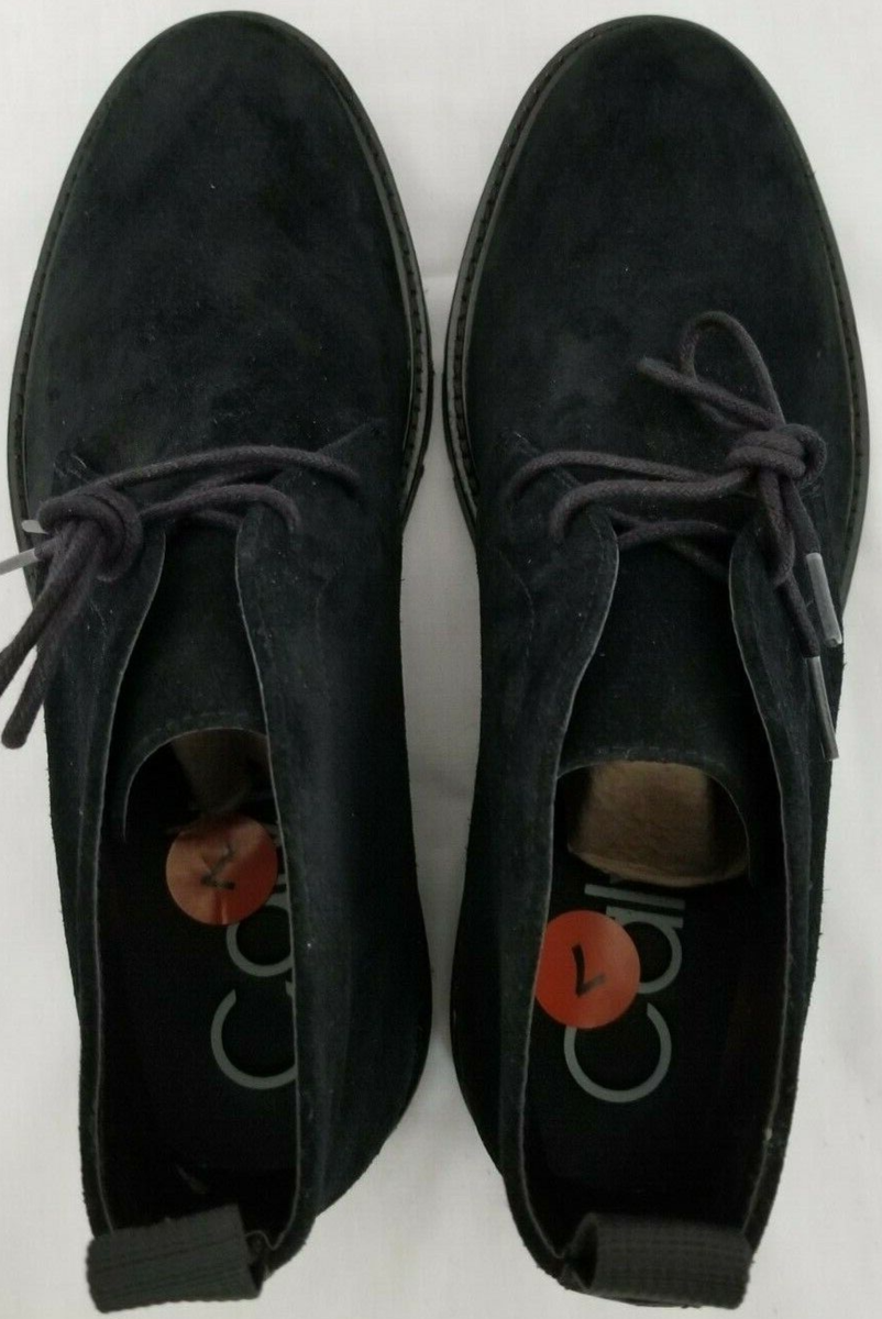 Mens Size 7 Black Calvin Klein Ultan Calf Suede Leather  display picture 2