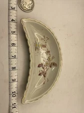 Blue Floral Bone / Trinket Dish Unbranded S1D1A