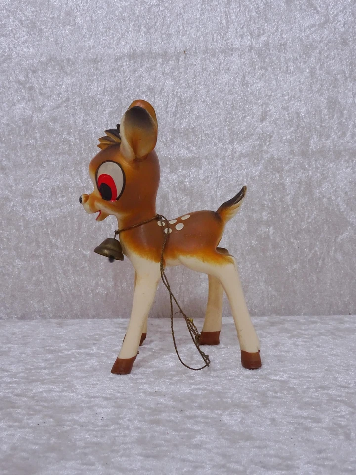 Walt Disney Design Kunststoff Spielzeug Bambi Rehkitz Vintage um 1960/70 - 14 cm - Bild 2 von 4
