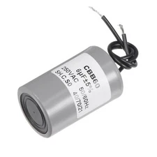 CBB60 Run Capacitor 6uF 250V AC 2 Wires 50/60Hz Cylinder Motor Running Capacitor