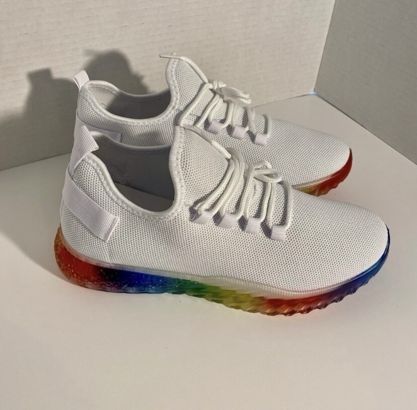 SAOLA *Wanted Shoes Sneaker Donna Taglia 8 Affinity” Blu Suola Arcobaleno Multicolore