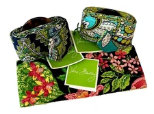 Vera Bradley Botanica Sash, Cambridge and Peacock Reversible Belts Set