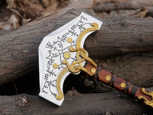Handmade God of War Thors Hammer Ragnarok Mjolnir Hammer - Bild 6 von 7