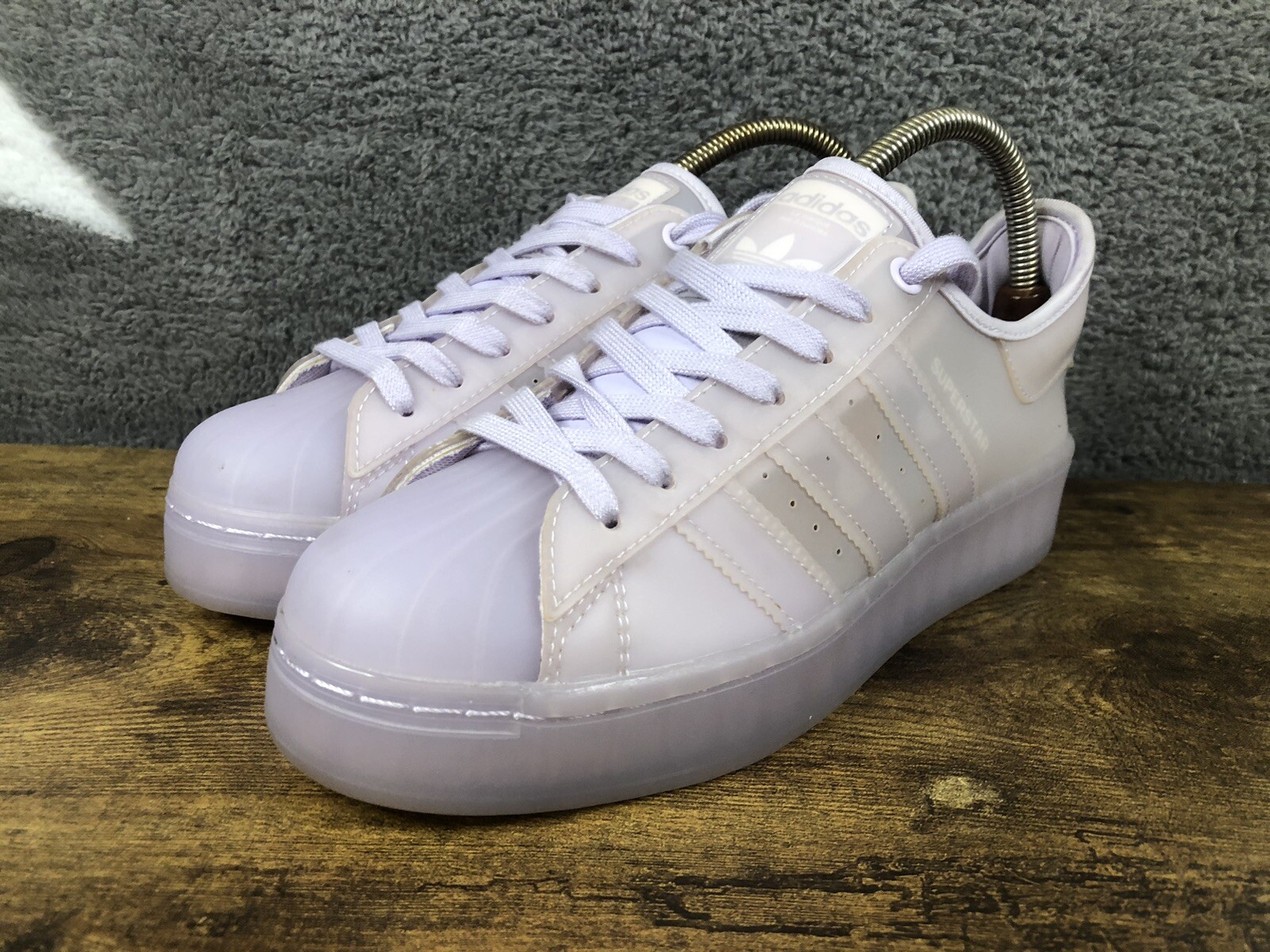 Adidas Womens Superstar Jelly FX4323 Purple /Pink Casual Shoes Sneakers Size 6.5 image 7