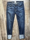 Women’s Dark Wash Hudson Ginny Crop Cuffed Jeans Sz 27 — photo 2