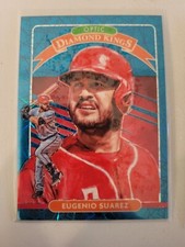 Eugenio Suarez Teal Velocity Diamond Kings 21/35 2020 Panini Donruss Optic