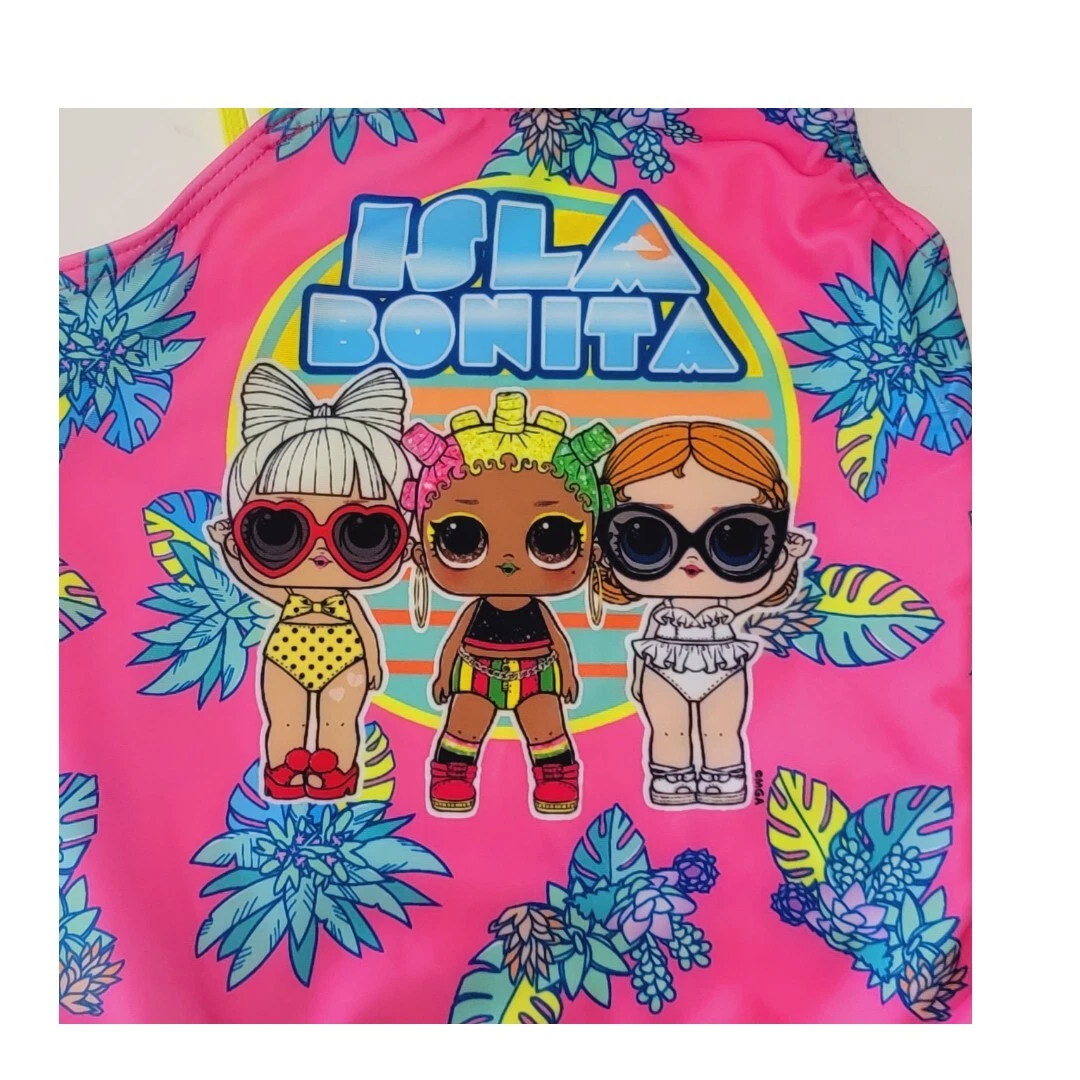 LOL Surprise Doll Swimsuit Girls Size 5 6 UPF 50 1 piece Bathing