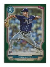 BRENDAN MCKAY 2020 Topps Gypsy Queen Green Parallel Tampa Bay Rays (#52) Rookie