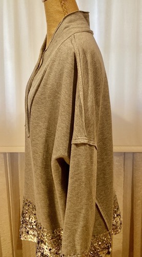 DONNA KARAN FABULOUS 2 STK. HOSE SWEATSUITE, WUNDERSCHÖNES EINZIGARTIGES TOP MIT PAILLETTEN, M - Bild 11 von 21