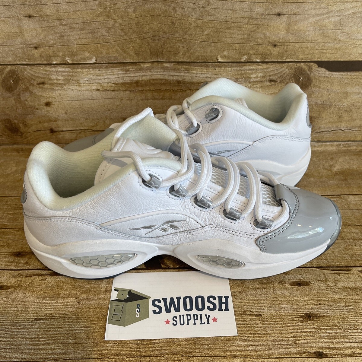 Reebok Question Low Allen Iverson Men's White Patent Leather