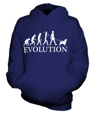 SUSSEX SPANIEL EVOLUTION OF MAN UNISEX HOODIE HERREN DAMEN DAMEN HUNDELIEBHABER GESCHENK