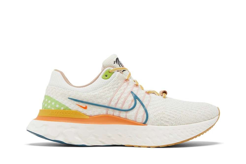 Nike React Infinity Run Flyknit 3 Running Shoes Sail Hot Curry DV1744-141