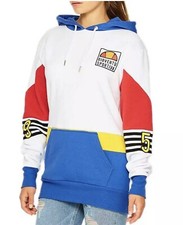Ellesse Sweatshirt Women s Small White/Blue Hoodie Cadapetra OH Heritage