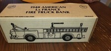 Ertl 1948 American La France Fire Truck dubuque fire department Diecast Bank