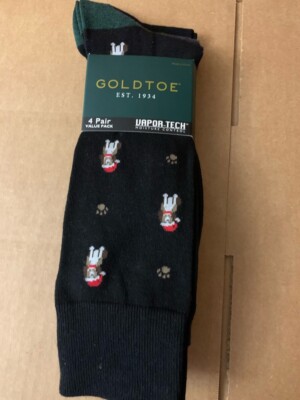 gold toe men's dress socks black Gold-Toe Striped Dress Socks main image 1