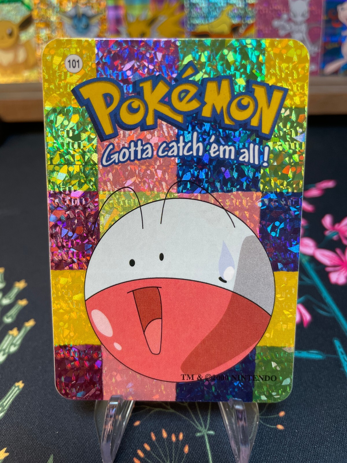 Electrode #101 - Vintage Vending Machine Prism Sticker 2000 - Pokemon Card