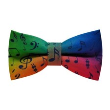 Musical Symbols Bow Tie Hand Made UK