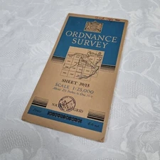 Ordnance Survey Caithness  Cloth Map, Sheet 39/15 Property of BMNH 1950