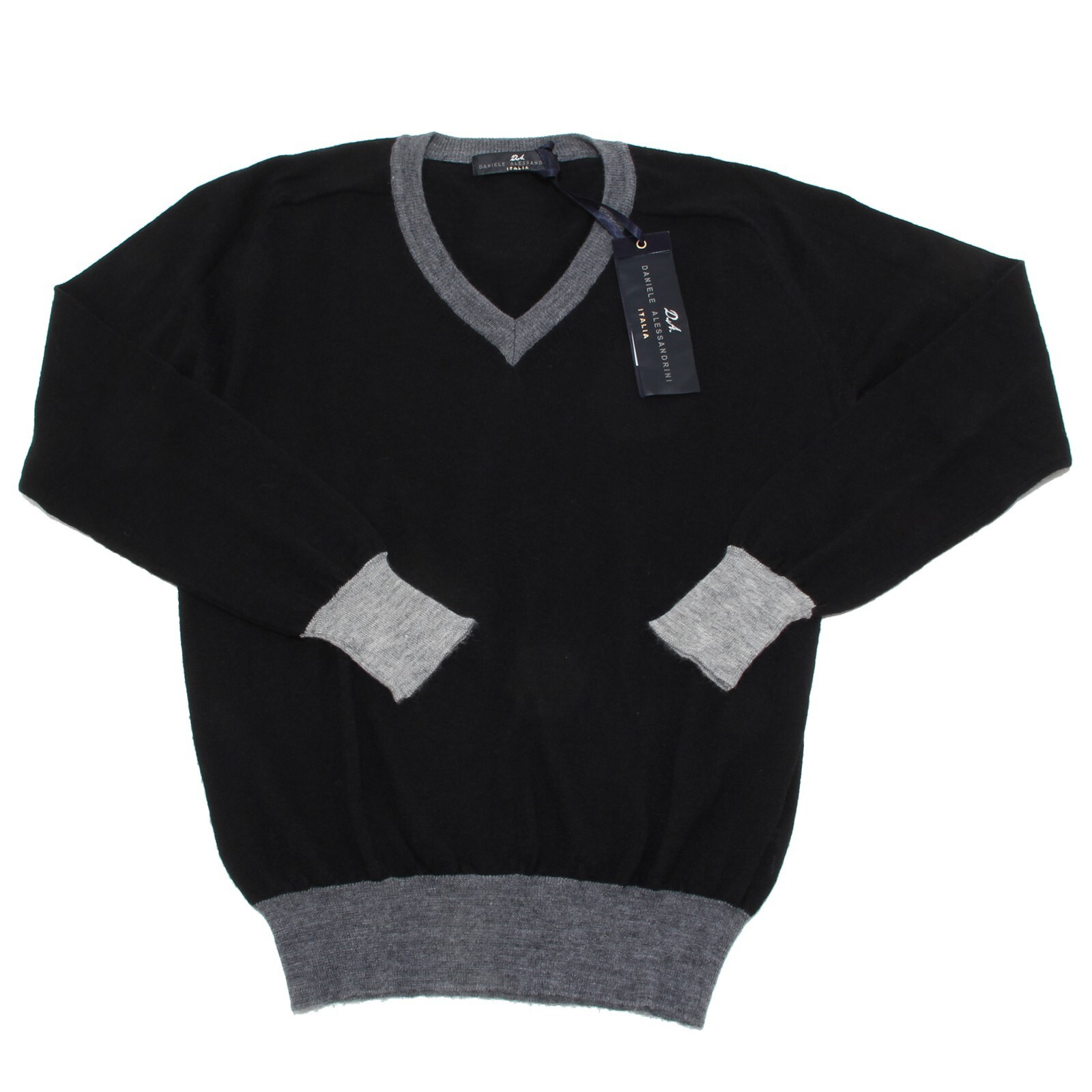 9955M мужской свитер maglione uomo DANIELE ALESSANDRINI nero 26890₽