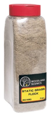 Woodland Scenics Static Grass Flock : 57.7 in3 Shakers