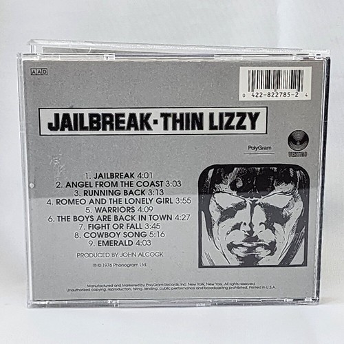 Thin Lizzy Jailbreak CD Album 1976 Vertigo Records Vintage Classic Rock Music - Picture 3 of 4
