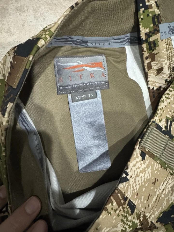 Pantalones de Caza Sitka Gear Mountain Pant Optifade Subalpine 36R Camuflados Foto 3 de 4