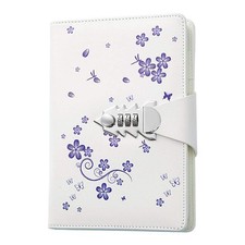 A5 PU Leather Password Lock Diary Personalized Journal with Lock Diary with C...