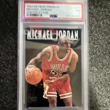 SkyBox 1993-94 Premium Michael Jordan Center Stage #CS1 PSA 7 Chicago Bulls