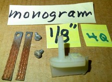 White Pick-up Guide KIT 1/32nd Small 1/8 shaft Slot Car Vintage Original Used 4Q