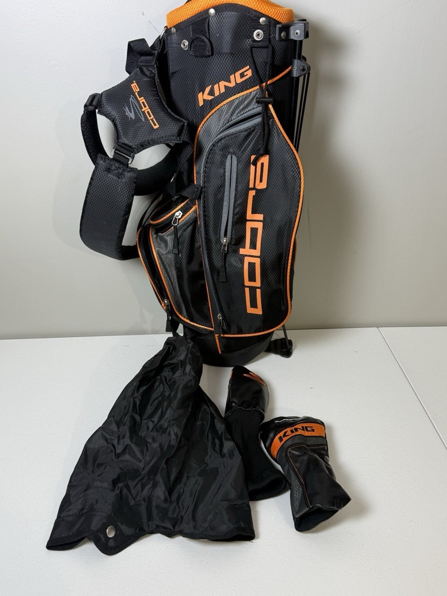 Cobra King Junior Stand Bag Black/Orange Rickie Fowler 4-Pocket 5