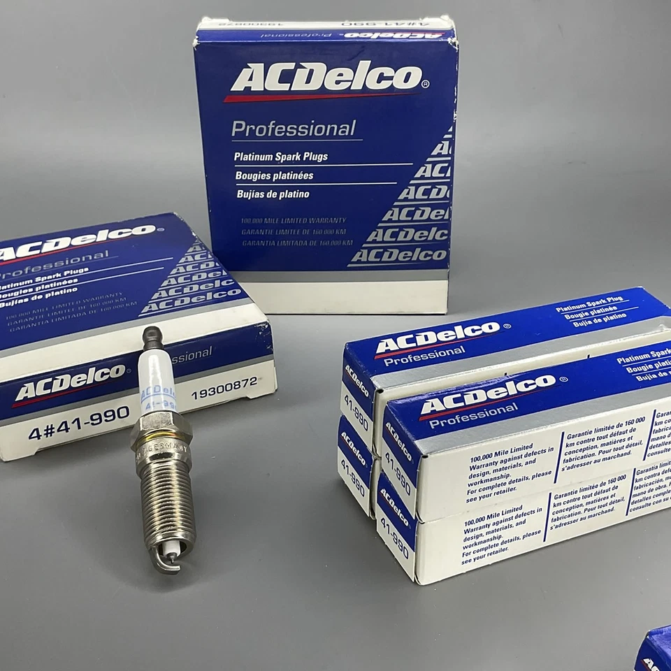 Bujía de platino 41-990 para Ford Focus Mercury Mariner Lincoln ACDelco 4 piezas Foto 2 de 4