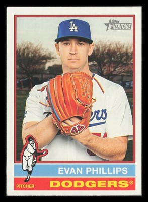 Evan Phillips 2025 Topps Heritage #513 Los Angeles Dodgers