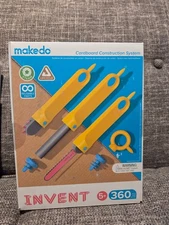 Makedo INVENT Kit 360 Pcs Cardboard Construction Toolbox Kit STEM Learning