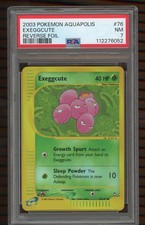 Pokemon Exeggcute Aquapolis Reverse Holo #76 PSA 7