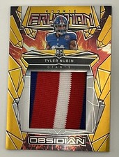 2024 Panini Obsidian Rookie Eruption Tyler Nubin Gold 5/10 #ERM-TNN