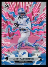 Amon-ra St. Brown 2025 Topps Resurgence Pink Power Surge Auto 10 32 Lions Amon-ra St. Brown 2025 Topps Resurgence Pink Power Surge Auto 10 32 Lions