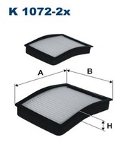 Innenraumfilter FILTRON K 1072-2x Partikelfilter für E36 BMW 3er Compact 316 318