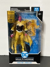 Mcfarlane DC Multiverse Gold Label Sinestro Parallax 7  Figure Green Lantern NEW