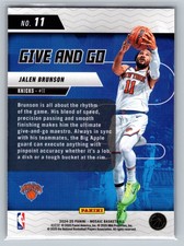 2024-25 Panini-Mosaic Basketball Jalen Brunson Give And Go #11