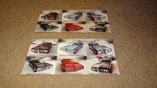 1968 68 Pontiac Postcards Pair. Bonneville Gto Tempest Gp Catalina Firebird