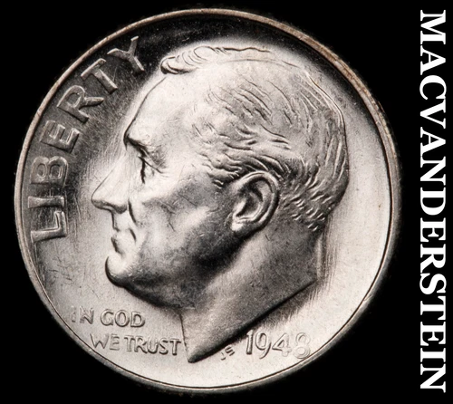 1948-S Roosevelt Dime- Silver- Choice Gem Brilliant Uncirculated Luster #i9585
