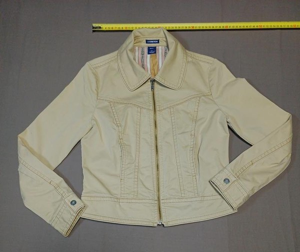 Women GAP Jacket Beige Cotton 36 / S / 44