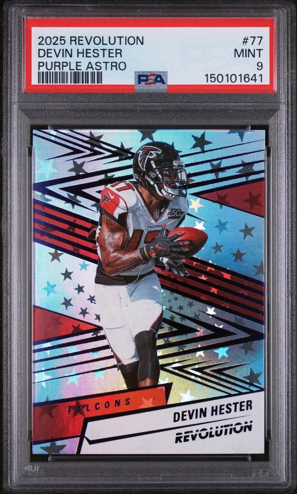 2025 Panini Revolution Devin Hester #77 Purple Astro /199
