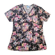 SB Scrubs Beautiful Colors Women Small V Neck Floral