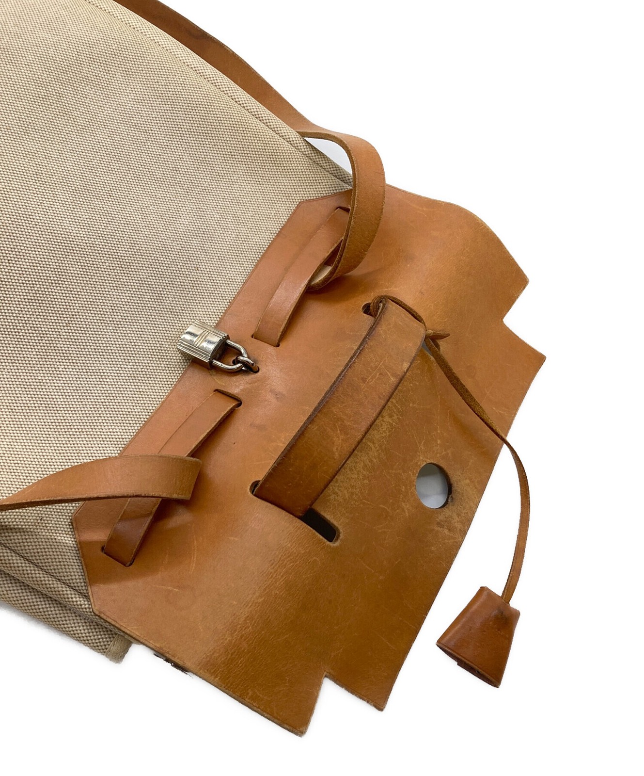 Authentic HERMES Beige × Brown Backpack – Herbag … - image 6