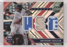 2018 Panini Elite Extra Edition USA Materials Emerald 9/10 Anthony Seigler hg6